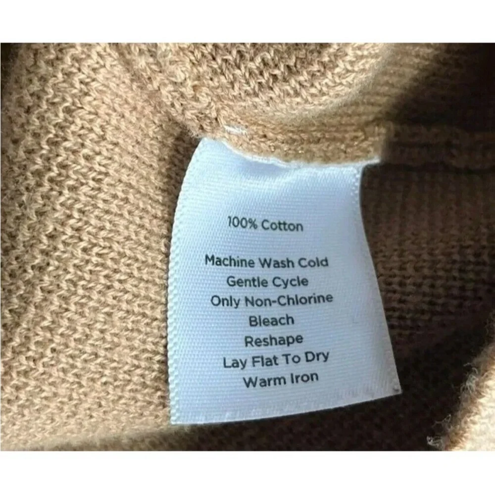 Talbots Camel Button-Front Cardigan - Picture 4 of 6